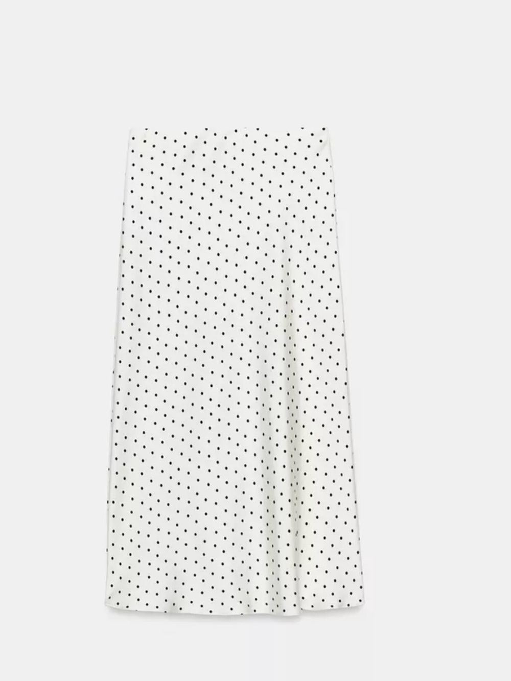 ZARA WHITE AND BLACK POLKA DOT SKIRT BRAND NEW